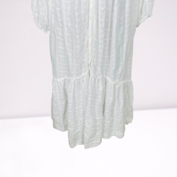 Free People NWOT Gauze Edie Plaid Button Front Maxi Dress Size XS White - Picture 10 of 13